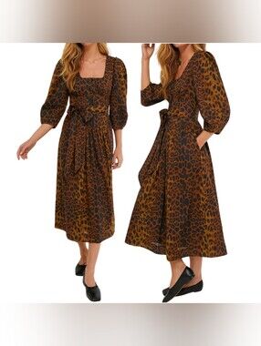Tuckernuck Leopard Graciela Midi Dress